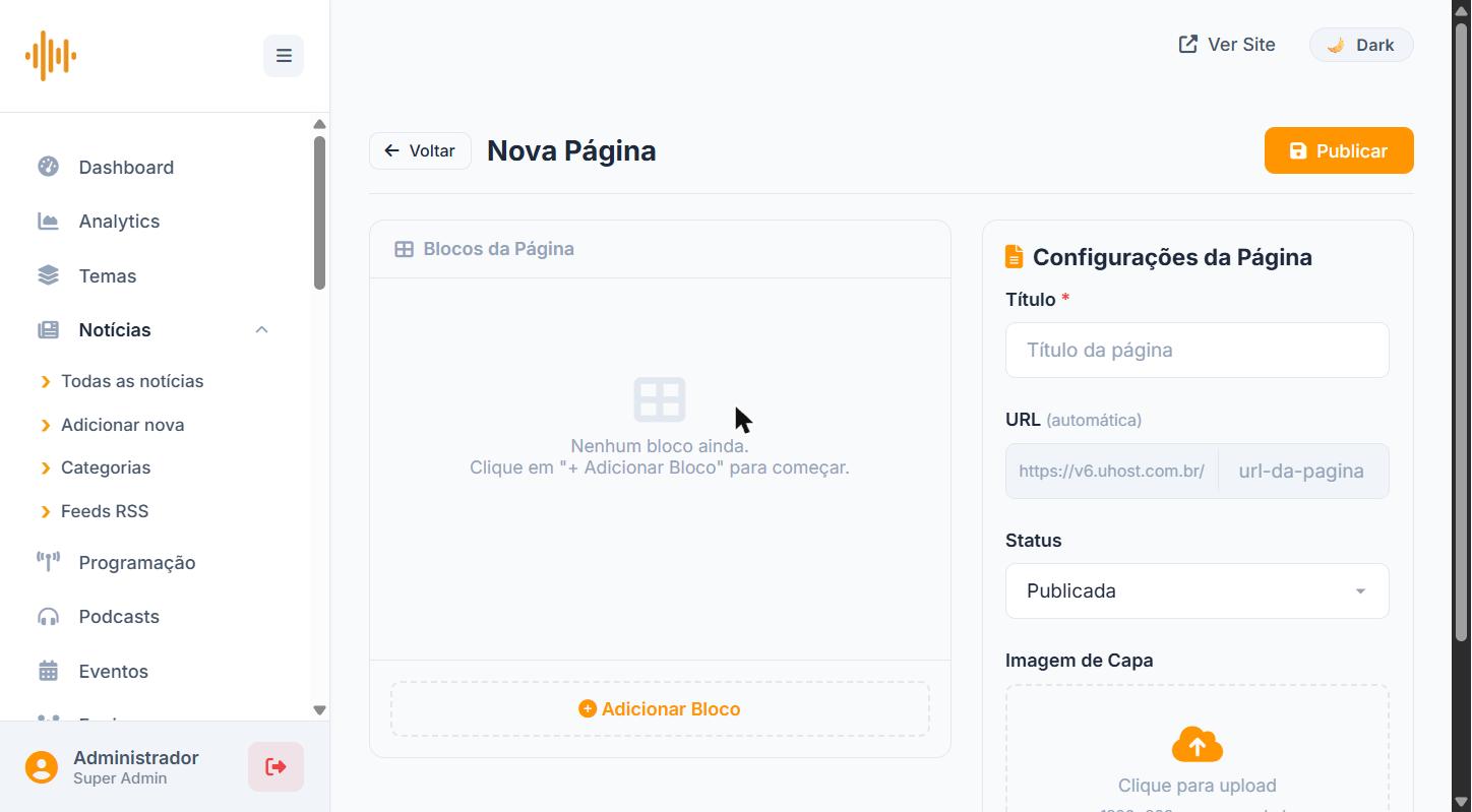 Editor de Nova Página